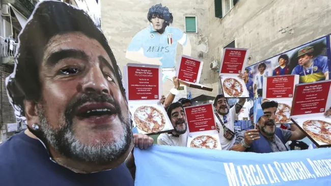 Protesta en el G20 de Medioambiente de Nápoles