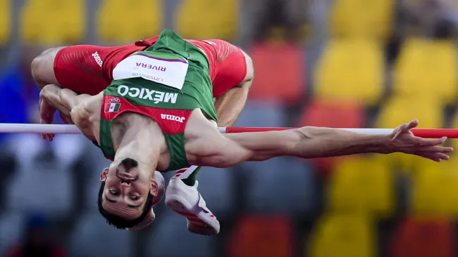 Édgar Rivera durante una prueba