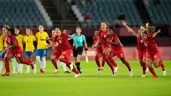 Canadá eliminó a Brasil en futbol femenil 