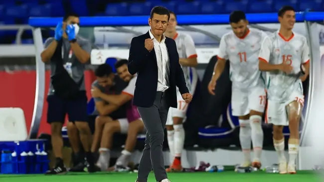 Jaime Lozano en el duelo entre México y Corea del Sur