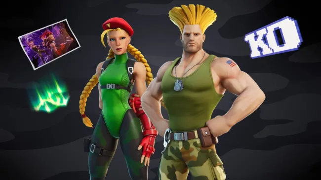 Cammy y Guile de Street Fighter llegarán a Fortnite