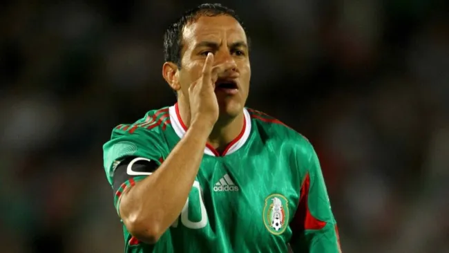 Cuauhtémoc Blanco con la Selección Mexicana