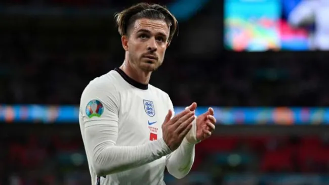 Jack Grealish con la selección de Inglaterra