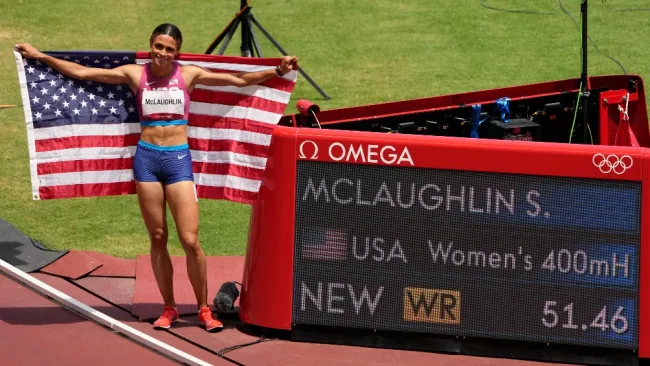 Sydney McLaughlin rompió récord mundial en 400 con vallas