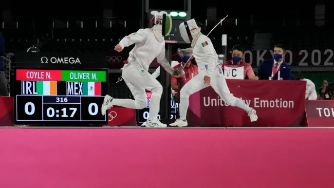 Mayan Oliver en acción durante Tokio 2020