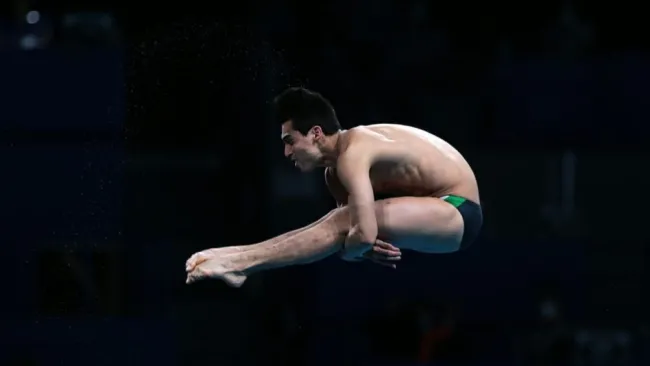 Andrés Villarreal en acción en la Final de Tokio 2020