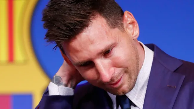 Messi se despide del Barcelona en conferencia