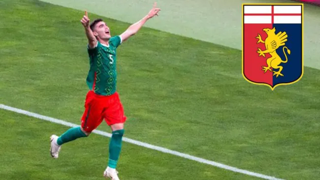 Johan Vásquez celebra gol con el Tri en Tokio 2020 