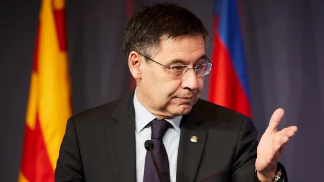 Josep Maria Bartomeu en conferencia de prensa