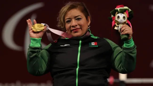 Amalia Pérez tras conquistar el oro 