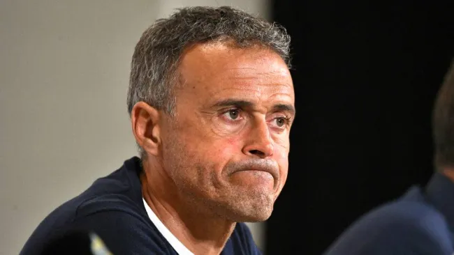 Luis Enrique tras el partido 