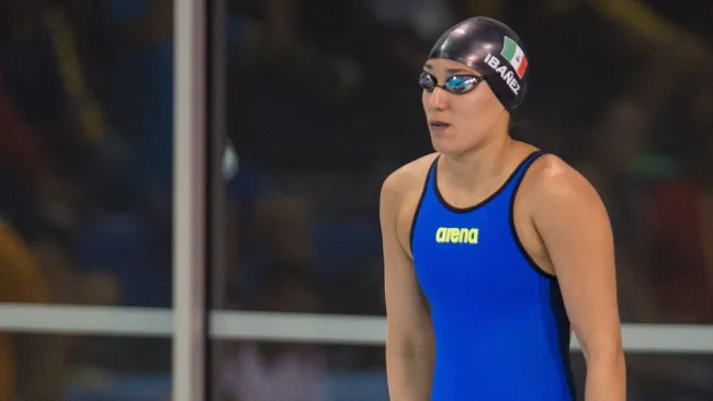 Liliana Ibáñez durante una compatencia