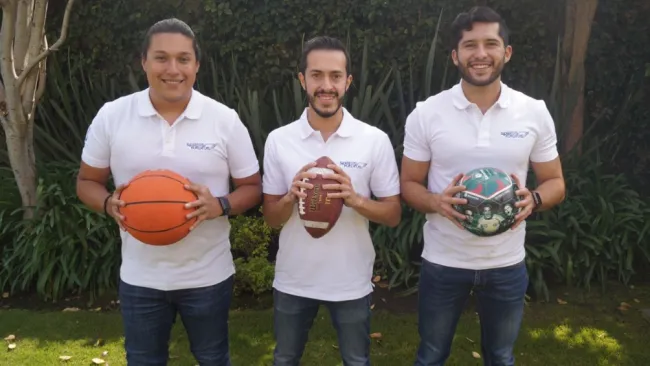 Diego González, Luis Javier Pavón y Carlos Caudillo, creadores de Sembrando Campeones