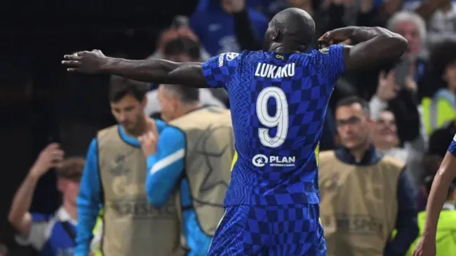 Romelu Lukaku en festejo con Chelsea