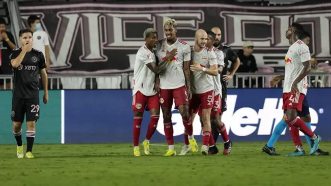 New York Red Bulls festeja una anotación