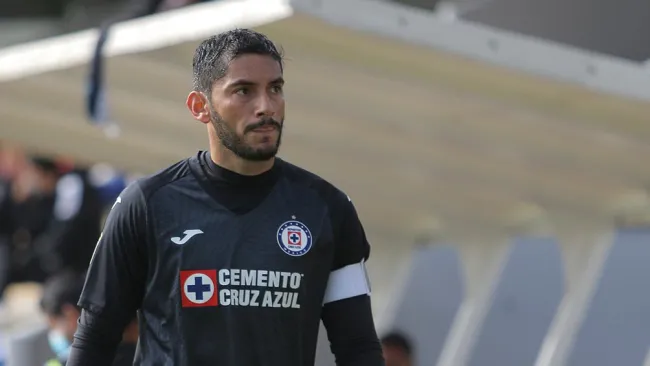 Jesús Corona en partido de la Sub 20 de Cruz Azul