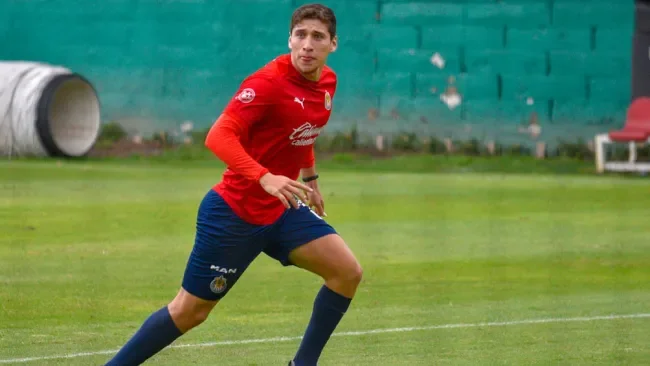 Luis Olivas en un entrenamiento del Rebaño