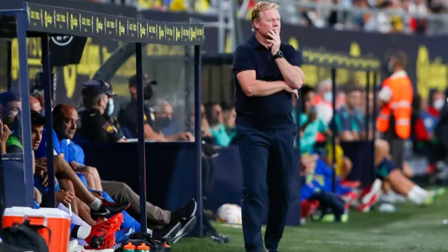 Ronald Koeman durante partido contra Cádiz