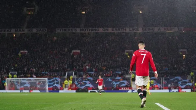 Cristiano Ronaldo en un partido de Champions League