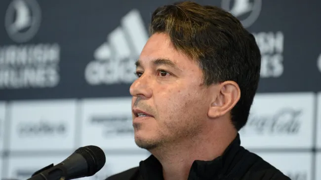 Marcelo Gallardo en conferencia de prensa previo al Superclásico