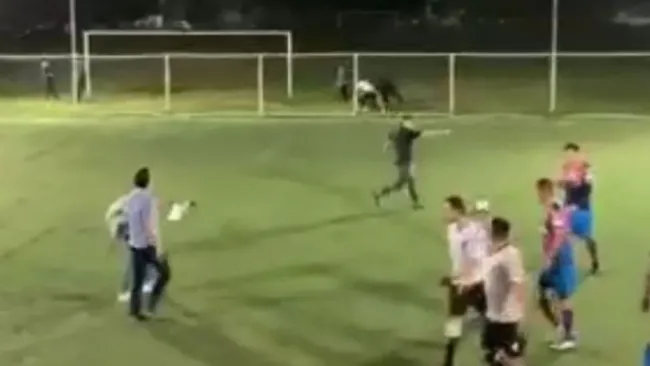 Agresión en una cancha de Fut 7 en Azcapotzalco
