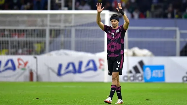 Jiménez en su más reciente partido con el Tri