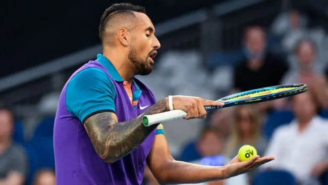Nick Kyrgios en un partido en Australian Open