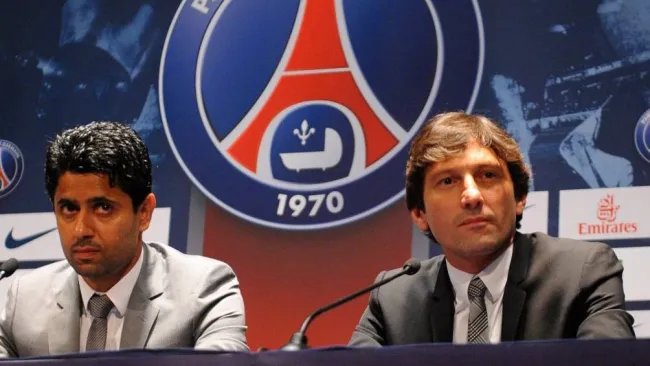 Leonardo y el presidente del PSG