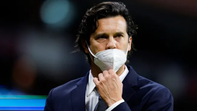 Santiago Solari en un partido del América