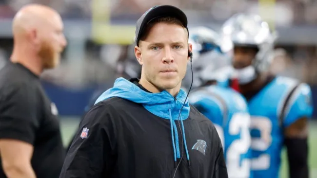 Christian McCaffrey en un partido de las Panteras