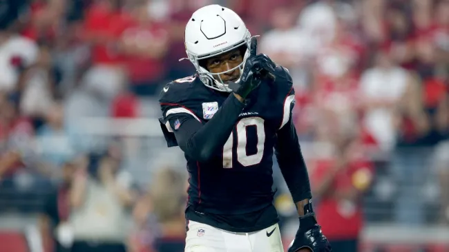 DeAndre Hopkins durante un partido con Cardinals
