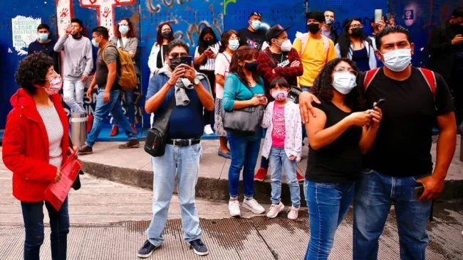 Personas en el Centro Histórico de la CDMX