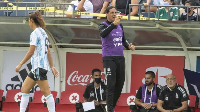 Germán Portanova en el México vs Argentina