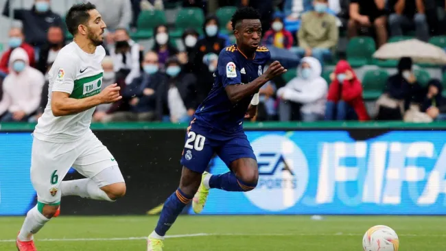 Vinícius Jr. en acción con Real Madrid