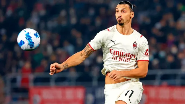 Zlatan Ibrahimovic en acción con el AC Milan