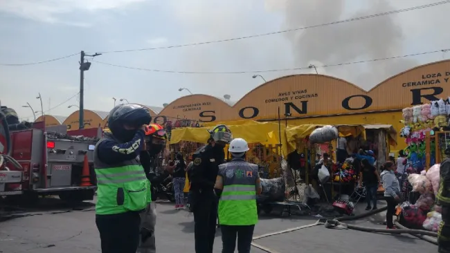 Incendio en el Mercado de Sonora