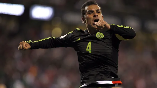 Rafa Márquez festeja su gol contra Estados Unidos en Eliminatoria