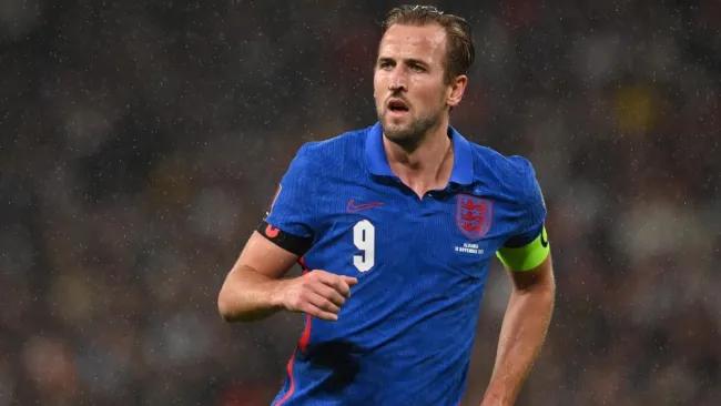 Harry Kane en acción con Inglaterra