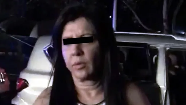 Rosalinda González, durante su captura