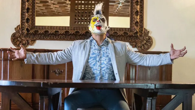 Psycho Clown posa para el lente de RÉCORD 