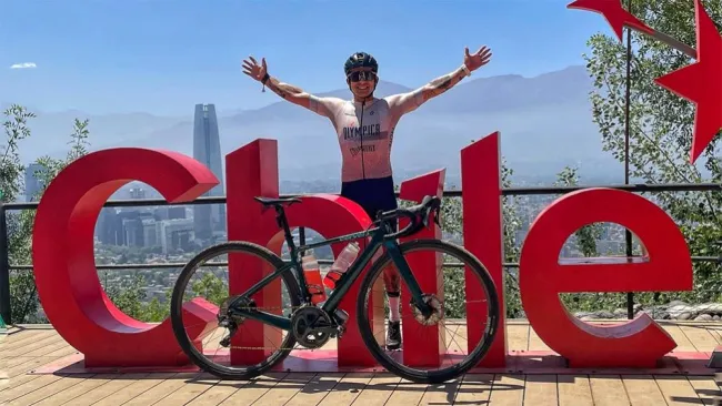 Sebastián Miranda en su aventura por chile 