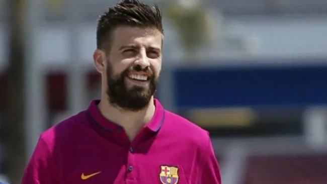Piqué en un evento del Barcelona