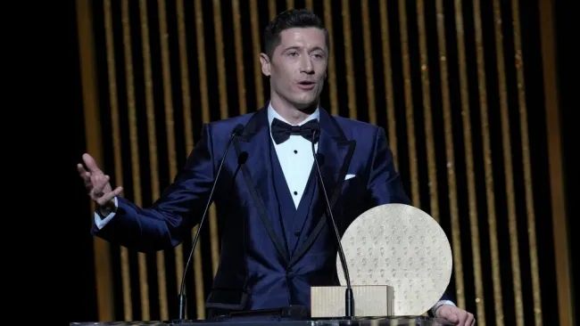 Lewandowski no fue reconocido con el Balón de Oro