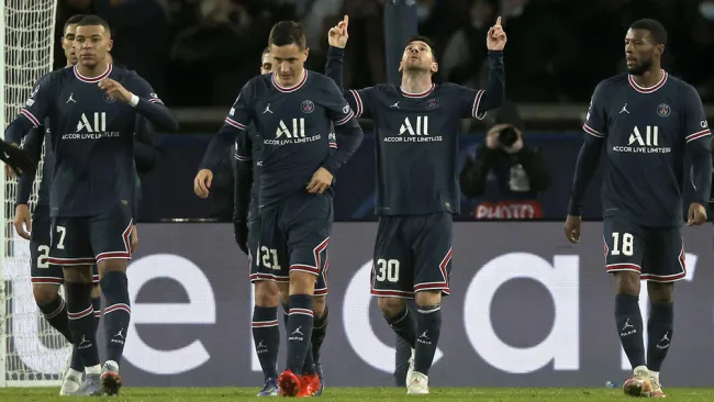 Messi en festejo de gol