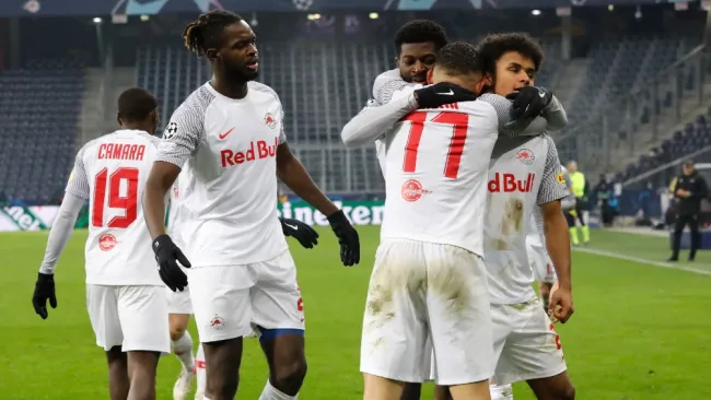 Jugadores del Salzburgo celebran