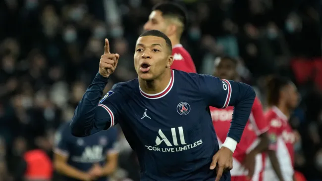 Mbappe, en festejo de gol