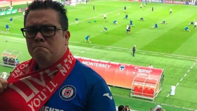 Escamilla en un partido de Cruz Azul