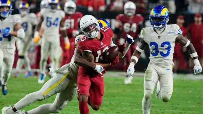Rams y Cardinals en el partido
