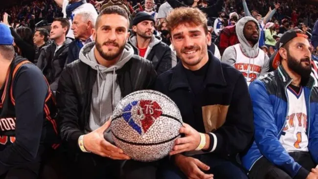 Koke y Griezmann asisten a partido de NBA