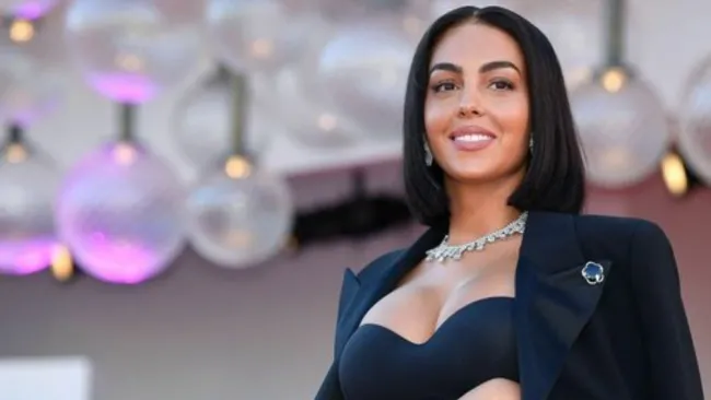 La influencer en un evento